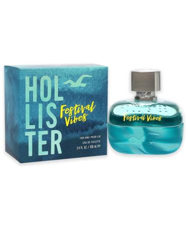 Hollister Festival Vibes Eau de Toilette Spray for Men 3.4 Ounce (Pack of 3) 3.4 Fl Oz (Pack of 3) - Buy Online on GoSupps.com