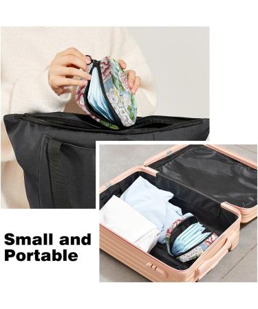 Sanitary Napkin Storage Bag Portable Period Bag - Multicolor Hydrangea Design - Buy Online on GoSupps.com