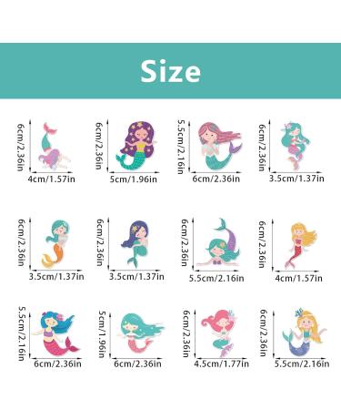 36 Pieces Mermaid Cupcake Toppers Mermaid Birthday Party Cupcake Picks Cake Decorations for Under The Sea Baby Shower Birthday Party Decorations Supplies - Buy Online on GoSupps.com