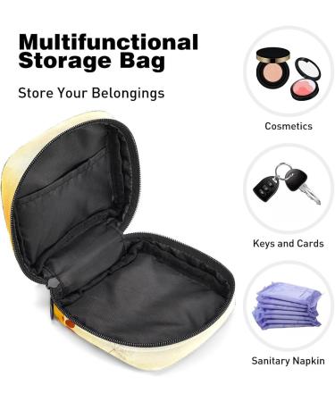 Autumn Leaves & Pumpkin Color Period Bag | Sanitary Napkin Storage & Travel Makeup Pouch - Buy Online on GoSupps.com
