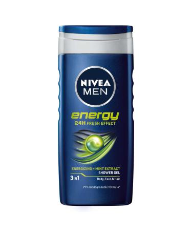NIVEA Nivea For Men Energy Shower Gel 250 ml (Pack of 6)