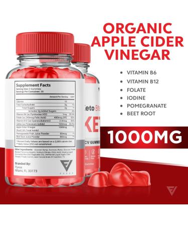 Keto Bites ACV Gummies - Advanced Weight Loss Formula | Apple Cider Vinegar Detox Cleanse | 300 Gummies - Buy Online on GoSupps.com