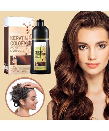 Hair Coloring Shampoo Hair Dye Shampoo Black Hair Dye Hair Dye | 6 In 1 Formula Hair Coloring Shampoo - Buy Online on GoSupps.com