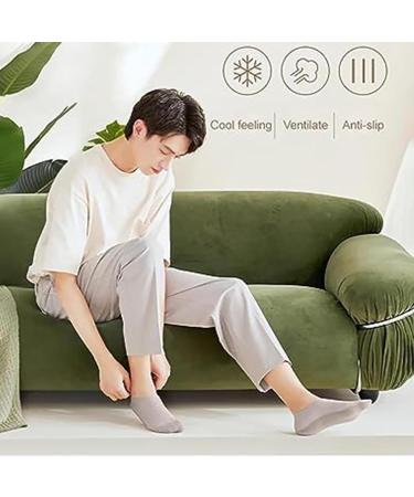 Buy Ice-Soil Invisible Socks for Women | Non-Slip No-Show Ice Skating Socks | Light Gray Slippers & Sneakers - Buy Online on GoSupps.com