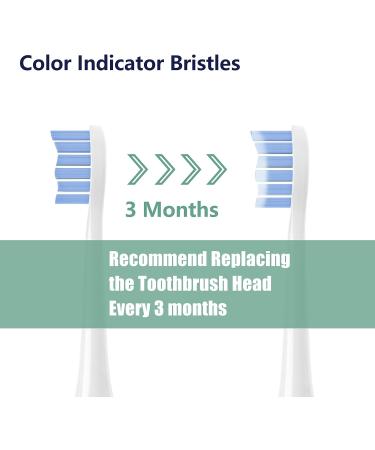 Helalkit 10 Pack Replacement Toothbrush Heads | Compatible with Philips Sonicare Electric Brushes | 10 Pack Green - Buy Online on GoSupps.com