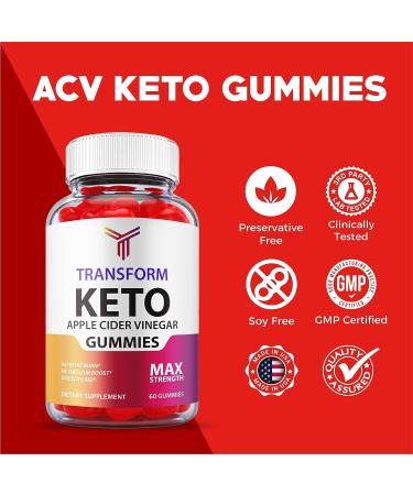 Transform Keto ACV Gummies - Vegan Formula for Advanced Weight Loss | 60 Gummies - Buy Online on GoSupps.com