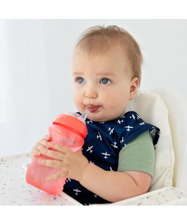 Nuby 2PK No-Spill 10oz Cup with Flexi Straw - Assorted Colors | Leak-proof Design - Buy Online on GoSupps.com