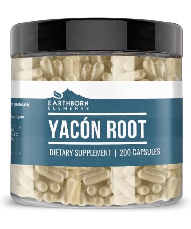 Earthborn Elements Psyllium Husk and Yacon Root Bundle 200 Capsules Pure & Undiluted No Additives - Buy Online on GoSupps.com