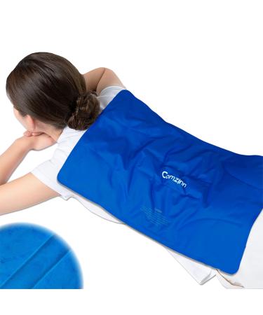 Comzinn Extra Large Ice Pack for Injuries Reusable Back Ice Pack for Lower Back Pain Relief Back Surgery Recovery Swellings Gel Ice Pack for Back 13x21 inches