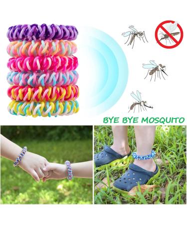 12 Pack Mosquito Repellent Bracelets - DEET Free Bands for Adults & Kids | Individually Wrapped for Outdoor Camping & Travel - Buy Online on GoSupps.com