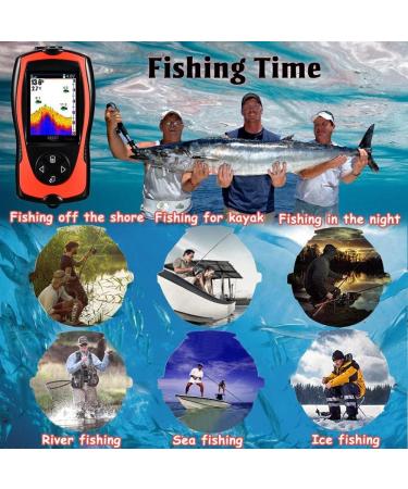 Lucky Portable Fish Finder - Handheld Wired Fish Depth Finder for Kayak and Boat Fishing - Buy Online on GoSupps.com