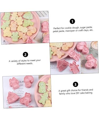 Zerodeko 1 Biscuit Mold Fudge Animal Crackers Pasties Cake Mold Baking Cookie Mold Three-Dimensional Stamp 3D 7.6x5cm Pink - Buy Online on GoSupps.com