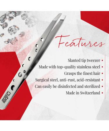 Rubis Swiss Tweeze Tweezers - Precision Swiss-Made Tweezers for Perfectly Defined Brows and Hair Removal - Buy Online on GoSupps.com