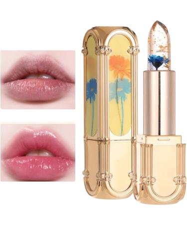 Color Changing Lip Gloss | Magic Moisturizing Plumping Jelly Lipstick - Waterproof Flower Lipstick for Labial Long Lasting Cosmetics for Gifts Keloc - Buy Online on GoSupps.com