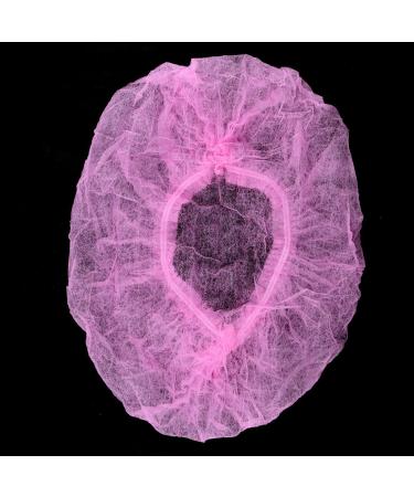 100pcs Disposable Non Woven Hair Caps - Hot Pink | Perfect for Makeup, Spa, and Shower | Microblading Hairnet - Buy Online on GoSupps.com