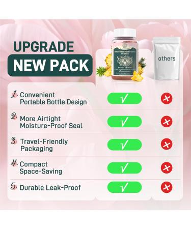 Premium Feminine Balance Gummies Vaginal Probiotic - for Women s pH Balanced Health & Wellness - Immune Support - Vegan, Gluten-Free & Halal - Hawaiian Pineapple - 60 Gummies - 30 Servings (1) - Buy Online on GoSupps.com