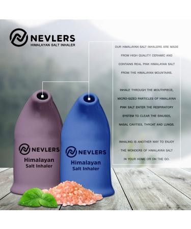 Buy Nevlers Himalayan Salt Inhaler - Organic Coarse Pink Salt for Allergies & Asthma Relief - Ceramic Design - International Shipping Available - Buy Online on GoSupps.com