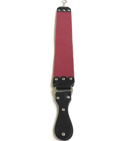 G.B.S Ultra Wide Straight Razor Strop Handmade Barber Leather Razor Strop for Sharpening Razor & Tools Dual Sharpening Strap in Black and Maroon with Fine Edges blade 3" x 26" for Men - Buy Online on GoSupps.com