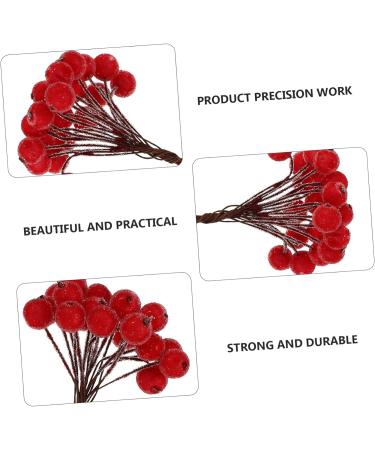 ABOOFAN 400 Pcs Artificial Berries Christmas Berries Christmas Ornament Simulation Red Berry Artificial Flower Decor Red Berry Adornments Simulated Red Berry Double Head Plant Foam - Buy Online on GoSupps.com