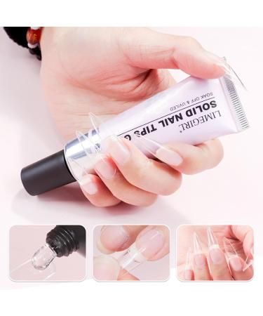 Kuxiptin Gel Nail Polish Kit Artificial Extension Gel Nail Set For Women | With Nail Gel Nail Paint Brush Nail Scrub Strip Nail Scissors Nail Tips Nail Lamp Transparent Tips Nails Set - Buy Online on GoSupps.com