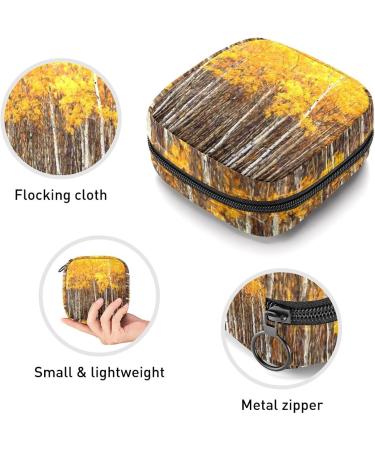 Womens Portable Period Kit - Bonds Storage Pockets Stillpad Keeper - Ahorn Tree Background - Feminine Product Bag for Girls - Buy Online on GoSupps.com