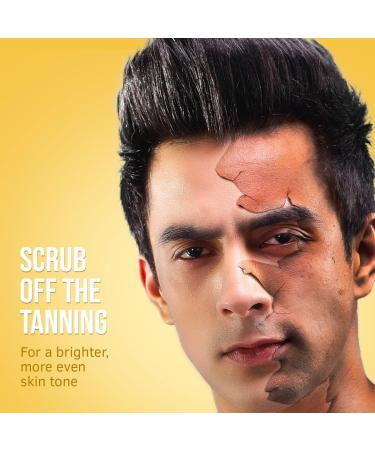 De-Tan Face Scrub for Men - 100g Exfoliation with Walnut Granules | Sulphate & Paraben Free - Buy Online on GoSupps.com