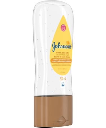 Johnson's Baby Oil Gel Moisturizing Baby Massage Mineral Oil Enriched with Shea & Cocoa Butter Dry Skin Relief for Babies Kids & Adults Nourishing & Gentle on Delicate Skin 192ml Shea and Cocoa Butter - Buy Online on GoSupps.com