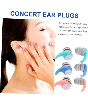 Buy 3 Pairs Noise Reduction Earplugs | Sound Insulation for Sleeping & Concerts | Invisible Noise Cancelling Earbuds - Buy Online on GoSupps.com