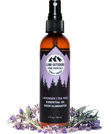 Natural Shoe Deodorizer Spray & Odor Eliminator by Lumi Outdoors - Lavender Tea Tree Essential Oil Odor Eater