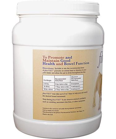 FiberVET Fiber Supplement for Dogs and Cats - 21.16 Oz. - Buy Online on GoSupps.com