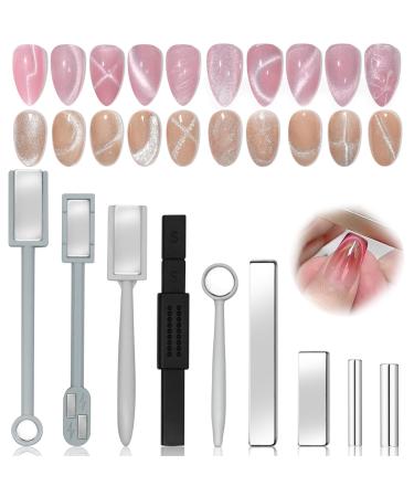 9PCs CAT EYE NAIL Magnet set cat eye gel nail polish magnet cat eye magnet for nails strong suction nail polish and cat-eyes magnet panel magnet for nail polish nail accessories - Buy Online on GoSupps.com
