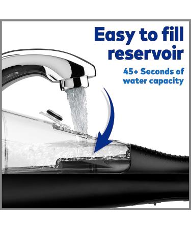 Waterpik Cordless Plus Water Flosser - Rechargeable Portable ADA Accepted | 4 Flossing Tips Ideal for Home & Travel - Satin Black WP-462 - Buy Online on GoSupps.com
