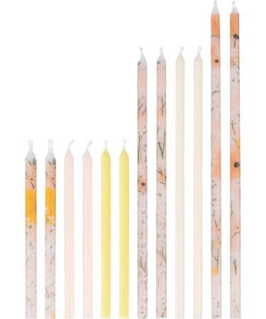 Buy Ginger Ray Floral Pastel Cake Candles - 12-Pack Tall with Holders for International Shipping - Buy Online on GoSupps.com