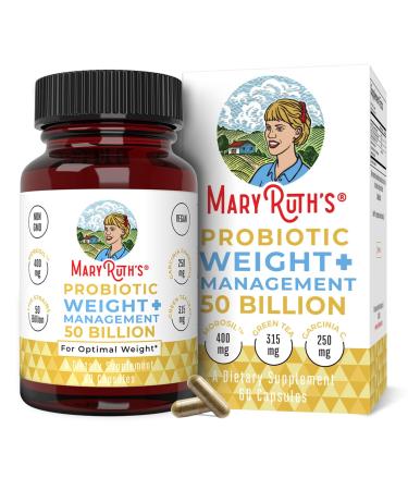 MaryRuth Organics Probiotic Weight+ Management 50 Billion 60 Capsules
