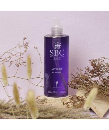 SBC Skincare Lavender Hand Wash 300ml 100% Natural Fragrance with Lavender Essential Oil and Vitamin E - Buy Online on GoSupps.com