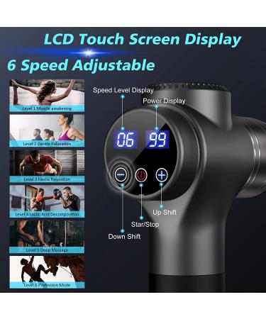Deep Tissue Percussion Massage Gun for Athletes - Grey - Buy Online on GoSupps.com