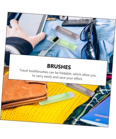 Soesfoufu 8th Foldable Toothbrush Set - Compact Travel Oral Hygiene with Soft Bristles & Toothpaste - Perfect Gift for Dental Care - Buy Online on GoSupps.com