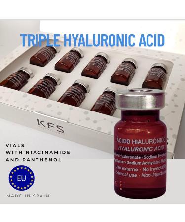 KFS Professional Hyaluronic acid bottles Filling and lifting effect Antiaging 10 x 5ml Flash Effect - Buy Online on GoSupps.com