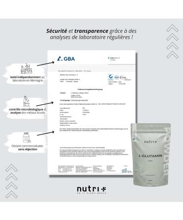 Nutri + L-Glutamine flavored powder - 450g peach iced tea - 100% pure + vegan - with flavor - vegan - sensationally delicious - Powder Ice Tea Peach - Buy Online on GoSupps.com