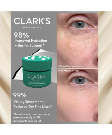 Clark's Botanicals Smoothing Marine Cream 2oz Facial Moisturizer Clinically Proven to Firm Lift Hydrate - Wrinkle Reduction and Cellular Renewal for Men & Women Results Without Irritation 2 Fl Oz (Pack of 1) - Buy Online on GoSupps.com