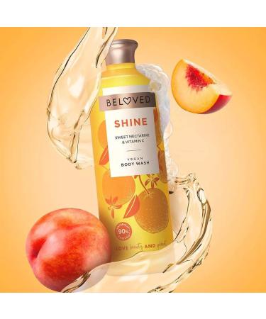 Beloved Vegan Body Wash - Hydrating Sweet Nectarine & Vitamin C Cleanser (18oz) for Luxurious Soft Skin - Buy Online on GoSupps.com