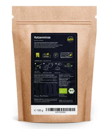 Buy Organic Cats Mint 100g - Nepeta Cataria - Catwort - Biological Catnip - Bottled in Germany by Biotiva - Buy Online on GoSupps.com