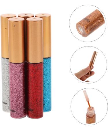 ASAKKURA 5pcs Glitter Eye Liner Liquid Makeup Eyeshadow Glitter for Body Lip Glitter - Buy Online on GoSupps.com