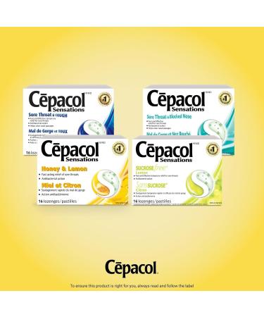 Buy CEPACOL Sensations Sore Throat & Blocked Nose Lozenges - Fast International Shipping from Canada - Buy Online on GoSupps.com