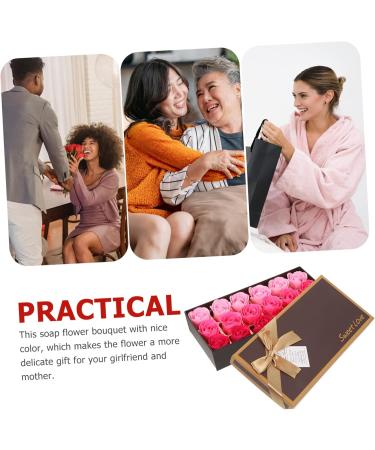 ABOOFAN 3 Boxes Rose Soap Scented Bath Soap Rose Bath Soap Rose Flower Preserved Rose Enchanted Rose Wedding Decorations for Ceremony Faux Roses Simulated Soap Flower Rose Petal Artificial - Buy Online on GoSupps.com