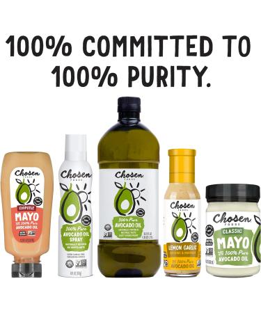 Chosen Foods 100% Avocado Cooking Oil - 1ltr Bottle (33.8fl) (Single Bottle) by Chosen Foods - Buy Online on GoSupps.com