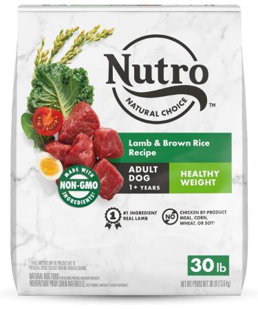 NUTRO Natural Choice Adult Dry Dog Food Healthy Weight Lamb & Rice Recipe 13.61kg (30LB) Bag & Natural Choice Adult Dry Dog Food Lamb & Rice Recipe 13.61kg (30LB) Bag Dog Food + Dog Food 13.61kg Lamb 13.6 kg (Pack of 1) - Buy Online on GoSupps.com