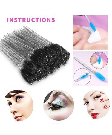 Limko Eyelash Mascara Brushes - 50PCS Black Disposable Wands for Makeup Application - Buy Online on GoSupps.com