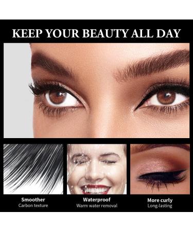 Buy 4D Silk Fiber Black Voluminous Waterproof Mascara | Thick Dramatic Eyelash Extensions - International Shipping - Buy Online on GoSupps.com