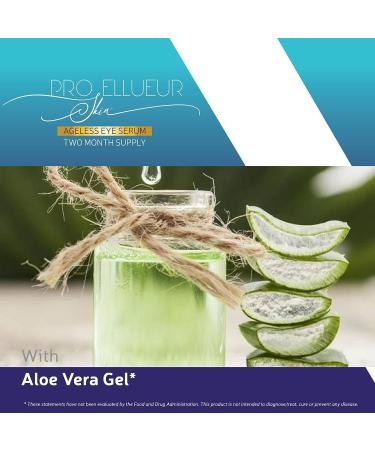 Pro Ellueur Skin Serum - Ageless Eye Serum | Two Month Supply - Reduce Wrinkles & Dark Circles - With Alpha Hydroxy Acids - Buy Online on GoSupps.com